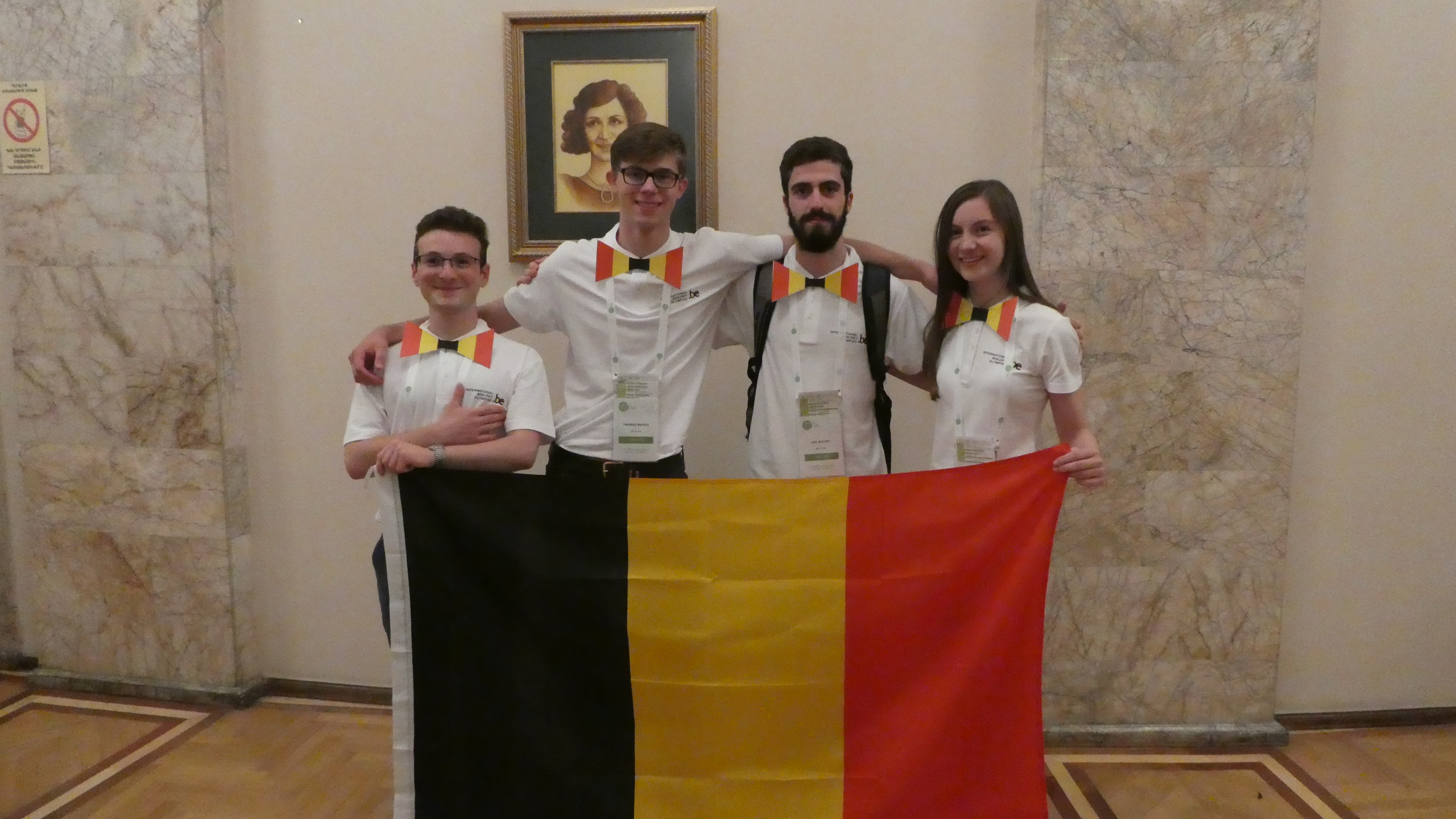 IBO 2022 Team Belgium tijdens de openingsceremonie